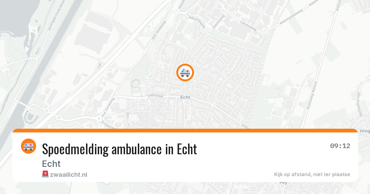 Spoedmelding ambulance in Echt — 2 jul 2026