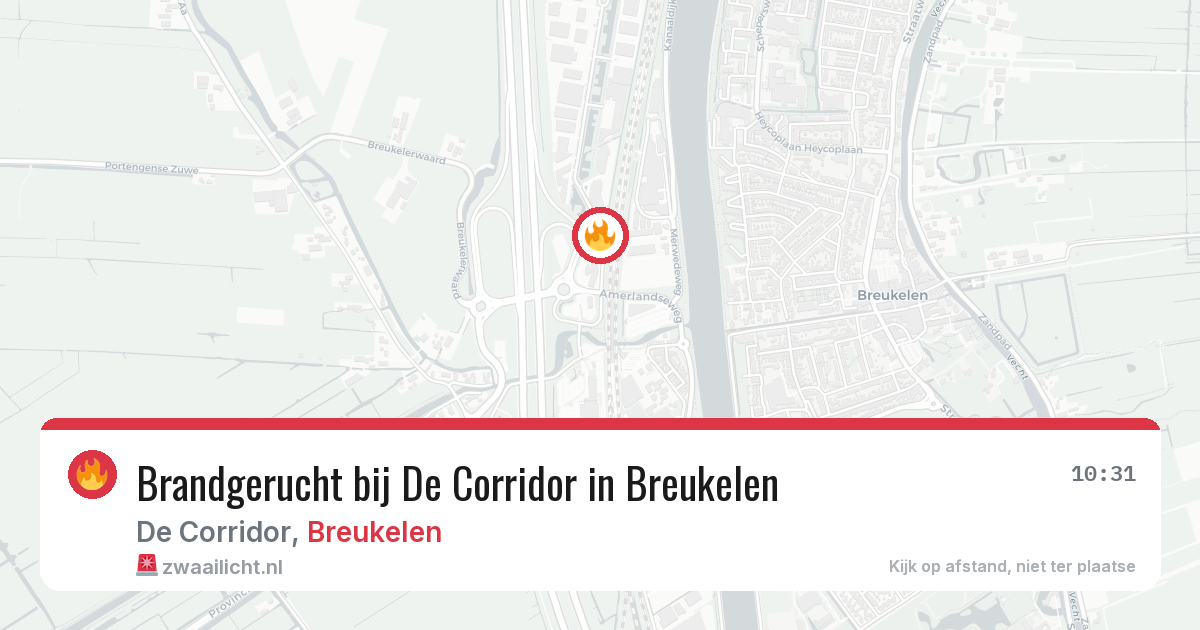 Brandgerucht bij De Corridor in Breukelen — 30 jan 2026
