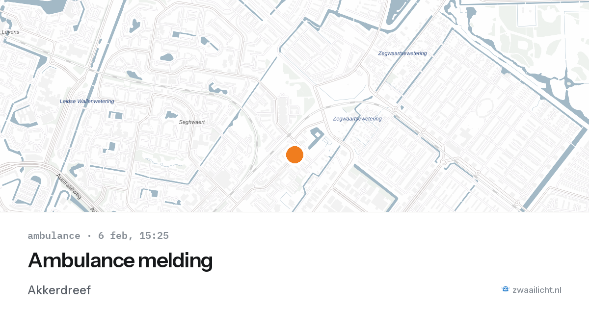 Ambulance melding — 6 feb 2026