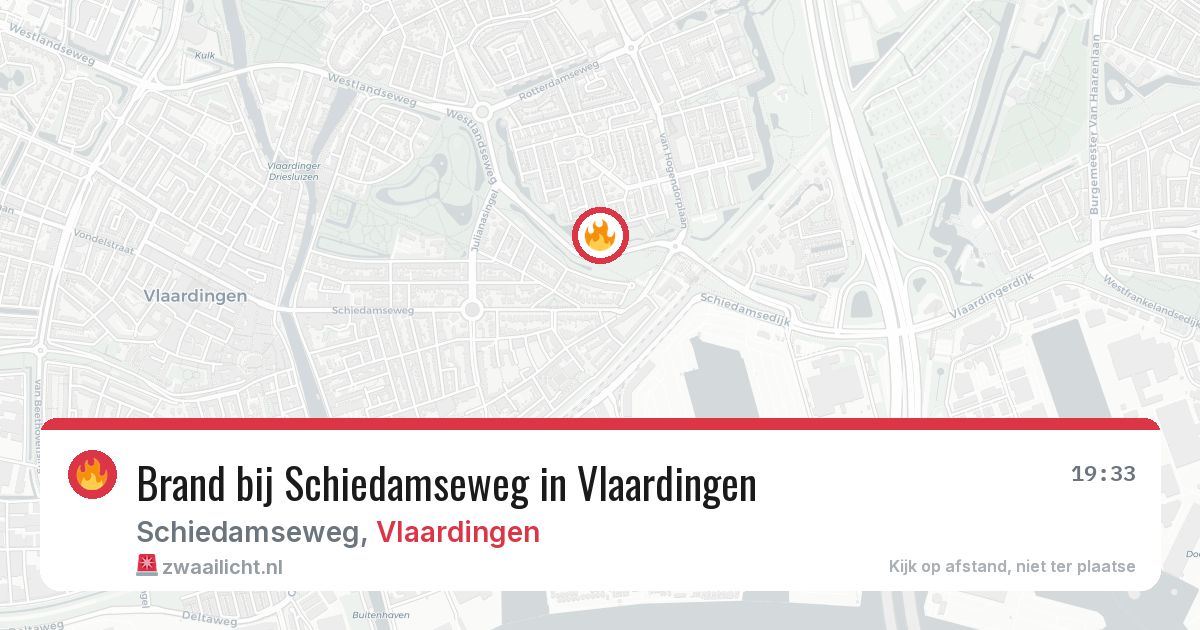 Brand bij Schiedamseweg in Vlaardingen — 2 aug 2026