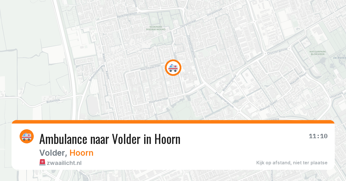 Ambulance naar Volder in Hoorn — 2 mei 2026