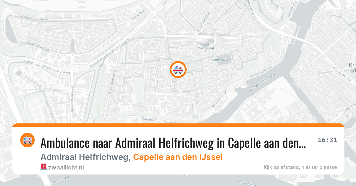 Ambulance naar Admiraal Helfrichweg in Capelle aan den IJssel — 12 aug 2026