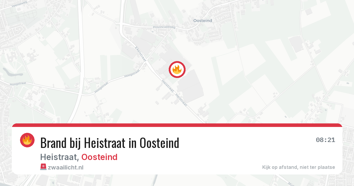 Brand bij Heistraat in Oosteind — 18 jun 2026