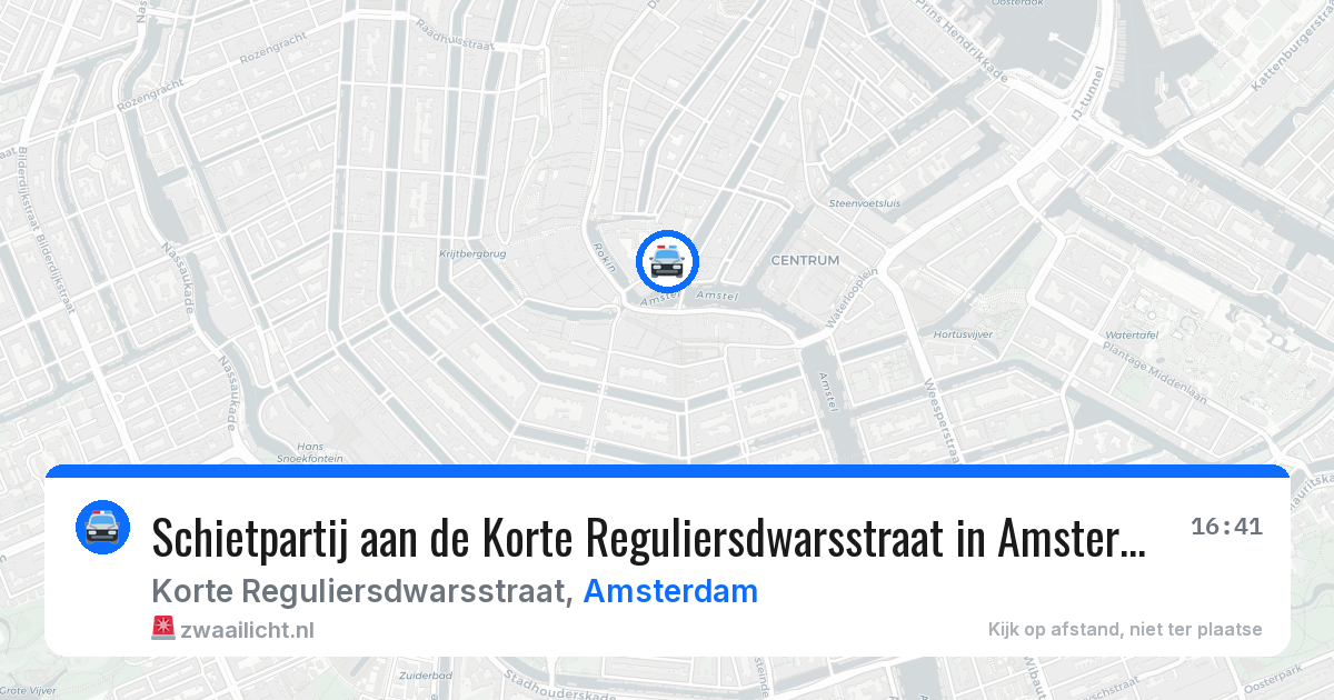 Schietpartij aan de Korte Reguliersdwarsstraat in Amsterdam — 23 mei 2026