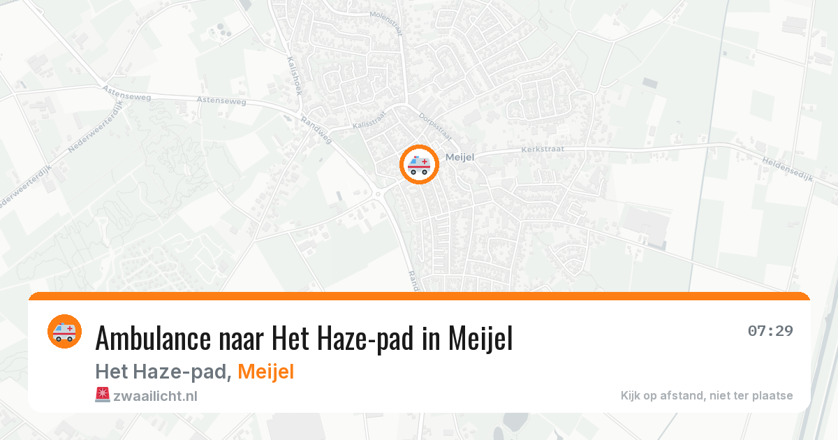Ambulance naar Het Haze-pad in Meijel — 5 jul 2026