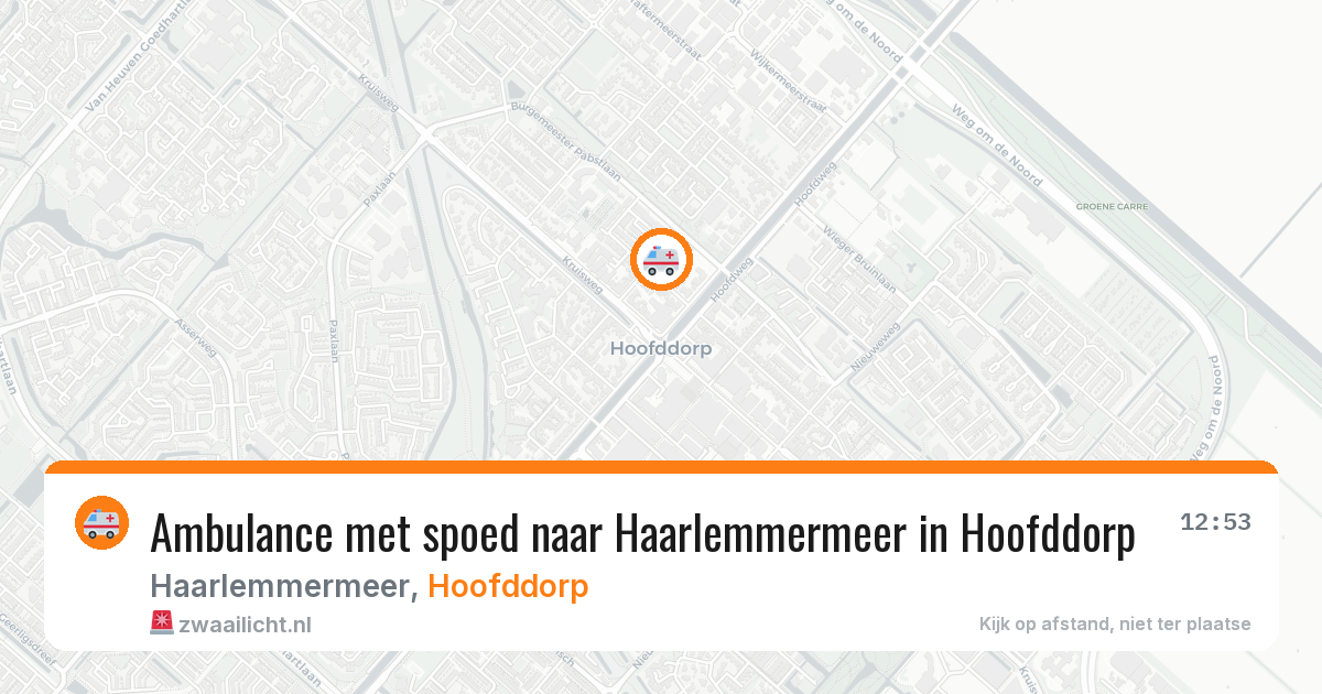 Ambulance met spoed naar Haarlemmermeer in Hoofddorp — 28 jan 2026