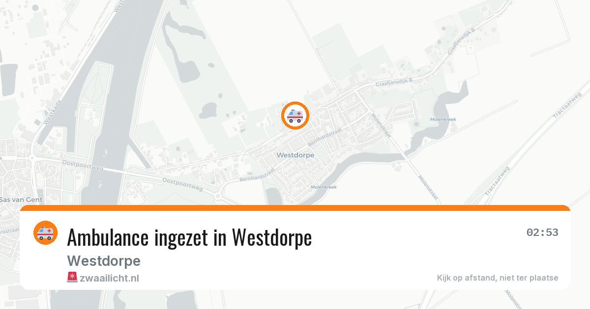Ambulance ingezet in Westdorpe — 30 mrt 2026