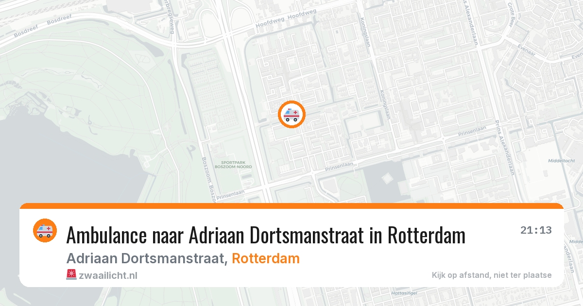 Ambulance naar Adriaan Dortsmanstraat in Rotterdam — 14 apr 2026