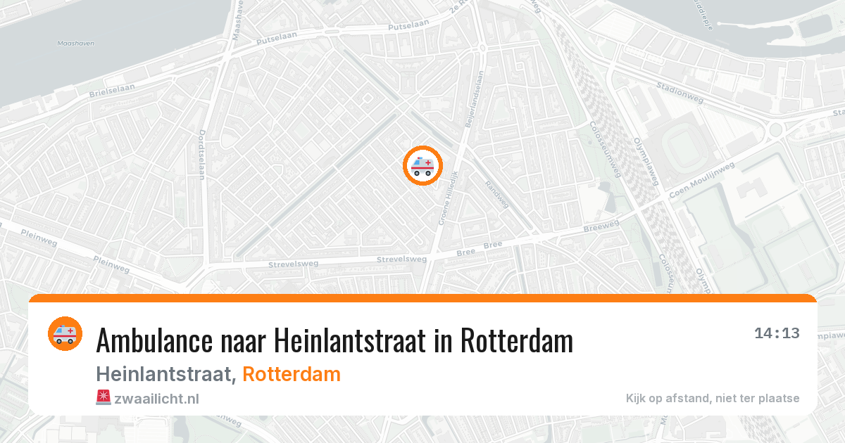 Ambulance naar Heinlantstraat in Rotterdam — 7 aug 2026