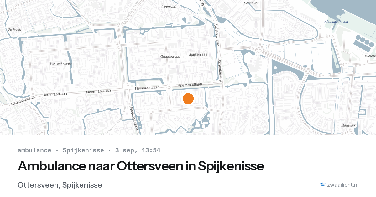 Ambulance naar Ottersveen in Spijkenisse — 3 sep 2026