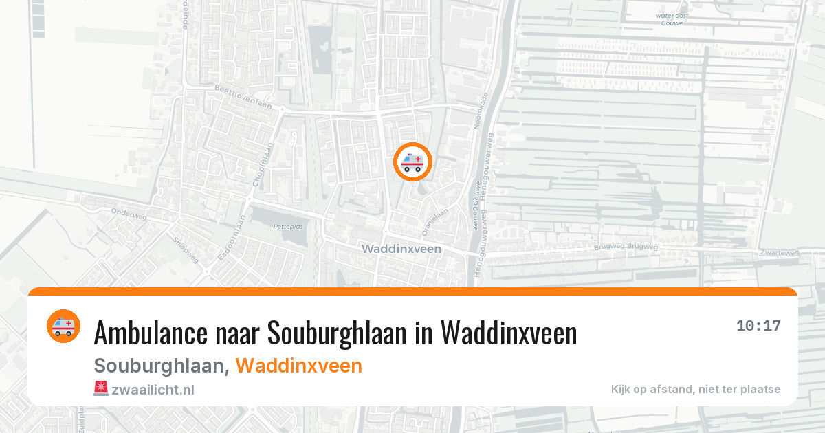 Ambulance naar Souburghlaan in Waddinxveen — 7 apr 2026