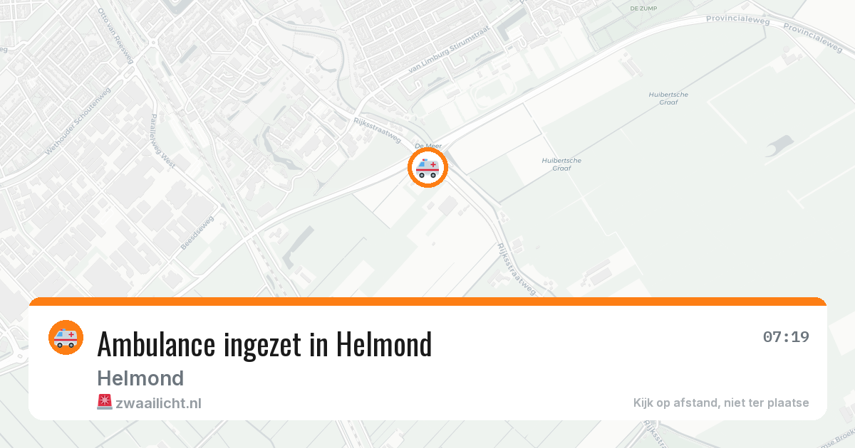 Ambulance ingezet in Helmond — 2 apr 2026