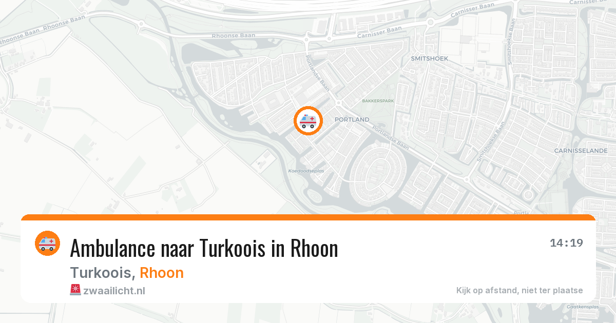 Ambulance naar Turkoois in Rhoon — 4 mei 2026