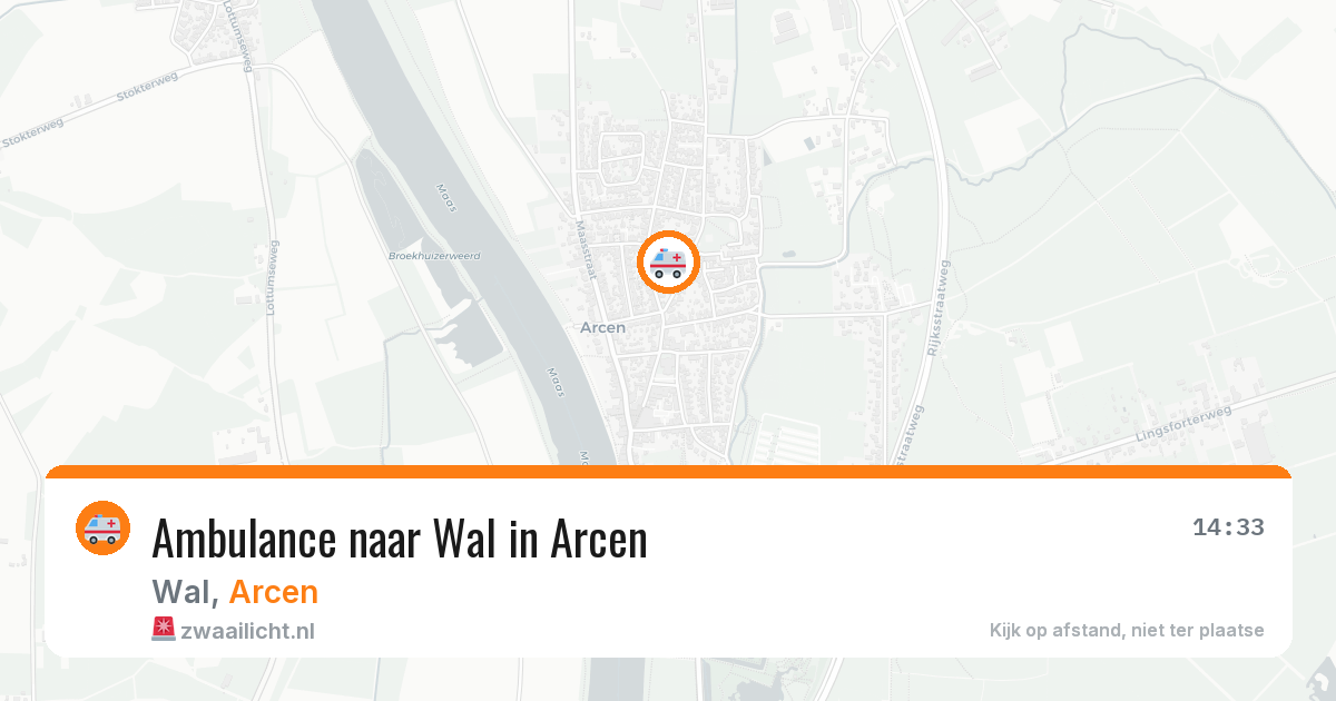 Ambulance naar Wal in Arcen — 27 jul 2026