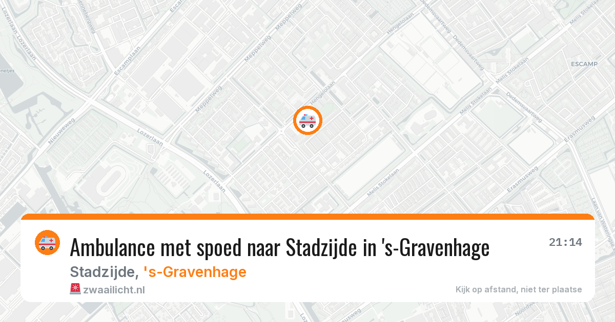 Ambulance met spoed naar Stadzijde in 's-Gravenhage — 4 apr 2026