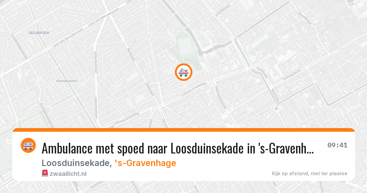 Ambulance met spoed naar Loosduinsekade in 's-Gravenhage — 11 apr 2026