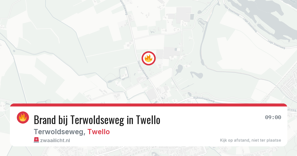 Brand bij Terwoldseweg in Twello — 28 jun 2026