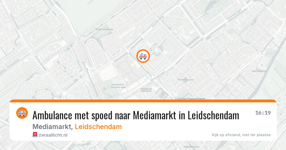 Ambulance met spoed naar Mediamarkt in Leidschendam — 9 feb 2026