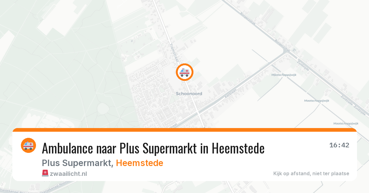 Ambulance naar Plus Supermarkt in Heemstede — 30 jul 2026