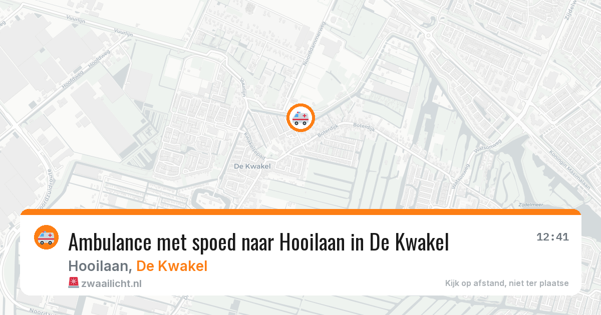 Ambulance met spoed naar Hooilaan in De Kwakel — 27 jun 2026
