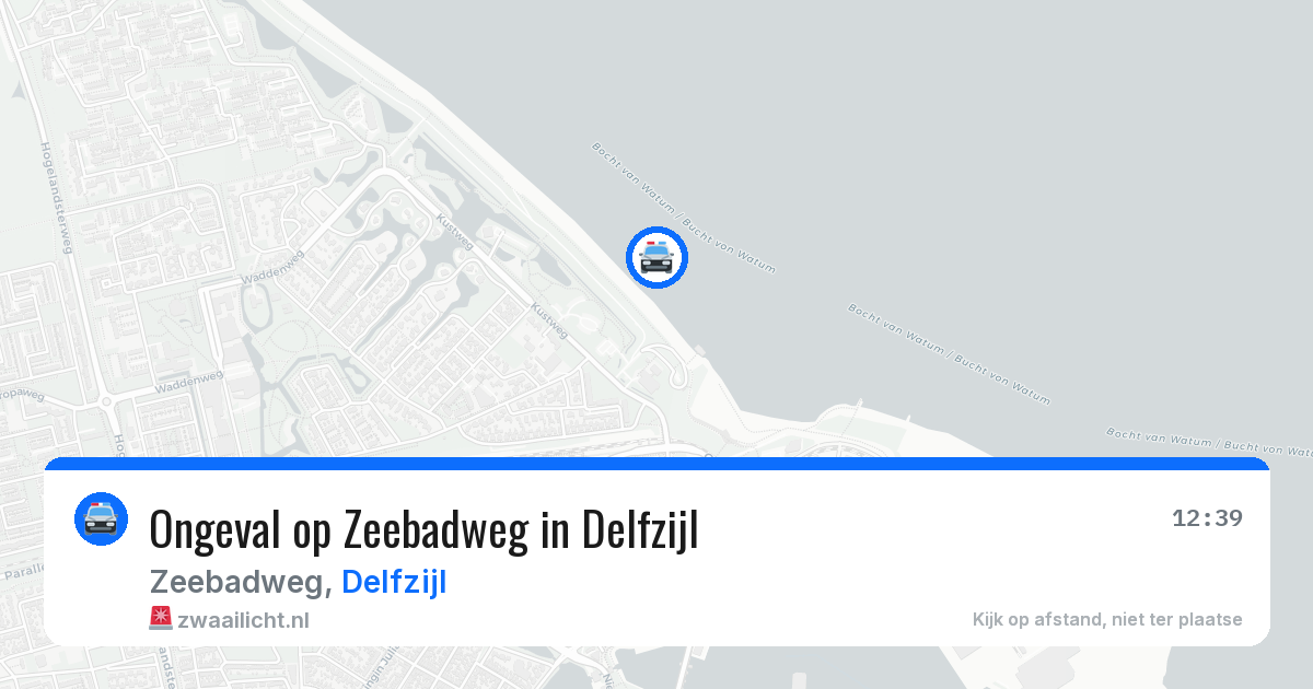 Ongeval op Zeebadweg in Delfzijl — 9 apr 2026