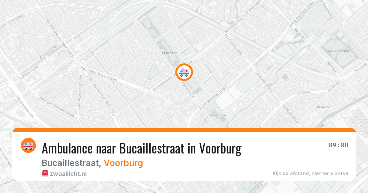 Ambulance naar Bucaillestraat in Voorburg — 27 mrt 2026