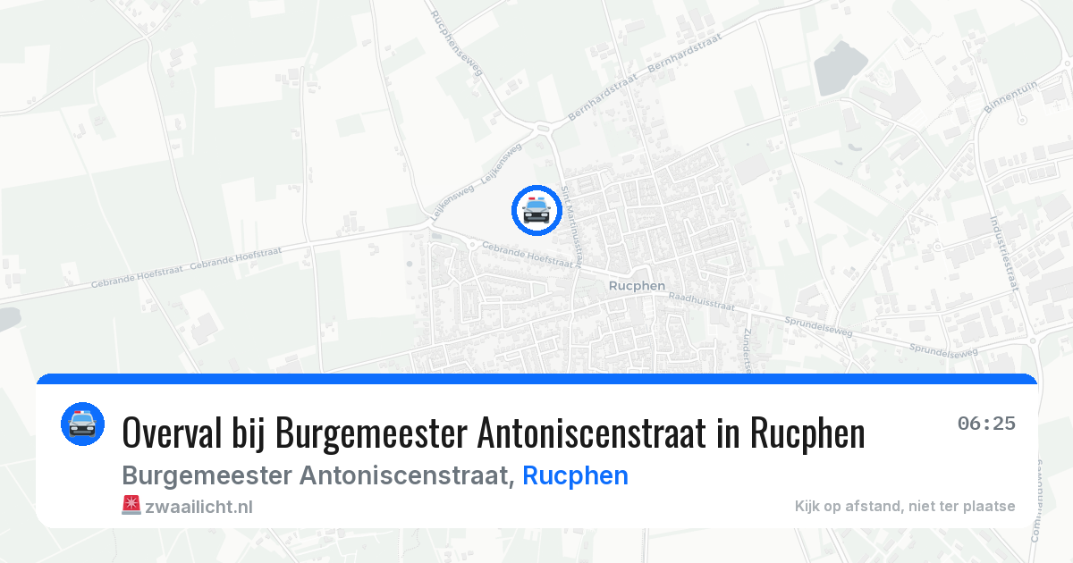 Overval bij Burgemeester Antoniscenstraat in Rucphen — 29 jun 2026