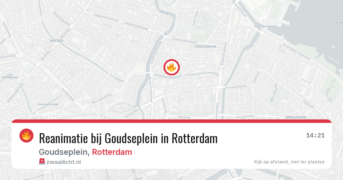 Reanimatie bij Goudseplein in Rotterdam — 20 jun 2026