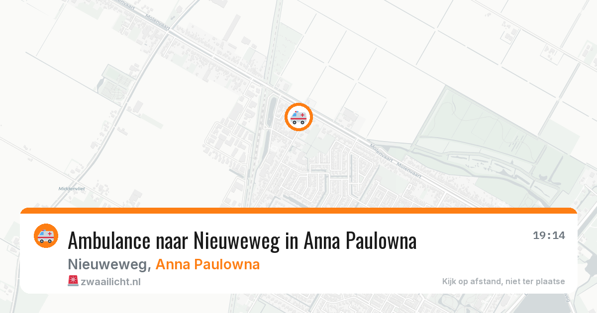 Ambulance naar Nieuweweg in Anna Paulowna — 22 mrt 2026
