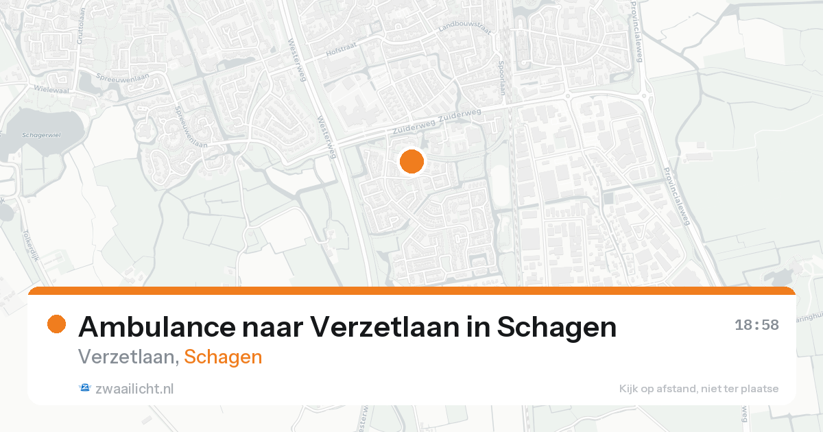 Ambulance naar Verzetlaan in Schagen — 21 aug 2026