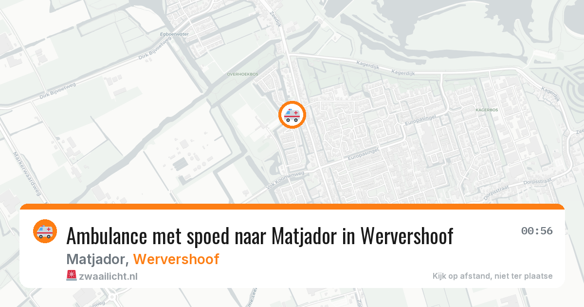 Ambulance met spoed naar Matjador in Wervershoof — 3 jul 2026