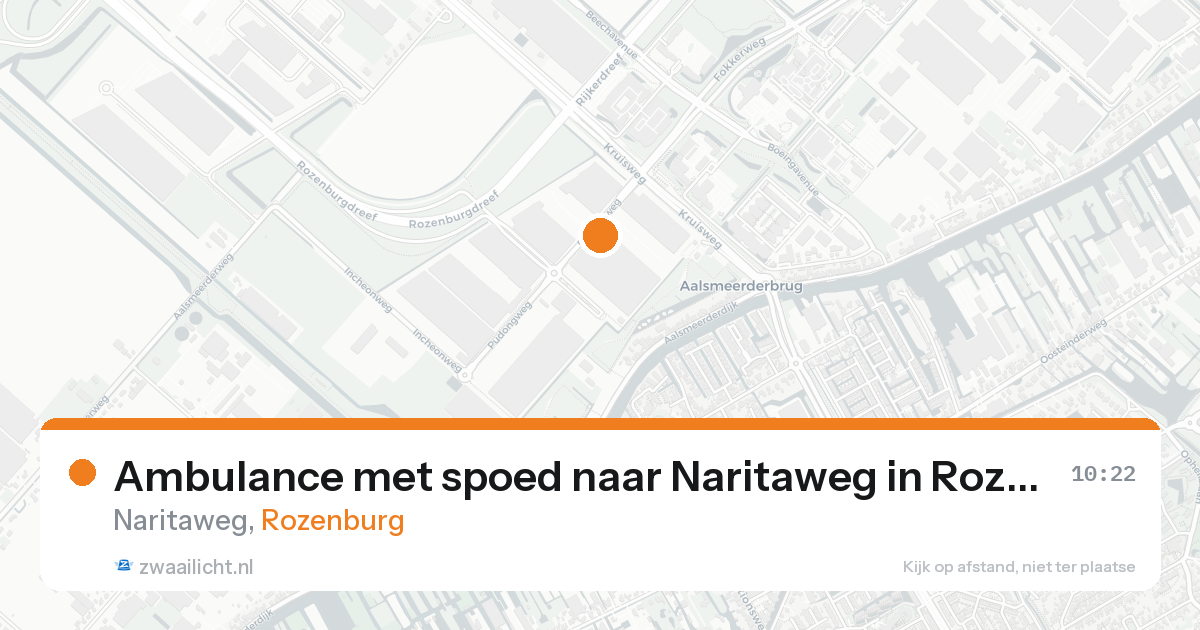 Ambulance met spoed naar Naritaweg in Rozenburg — 3 jun 2026