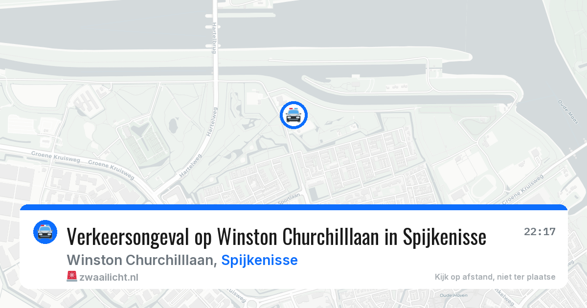 Verkeersongeval op Winston Churchilllaan in Spijkenisse — 27 jun 2026