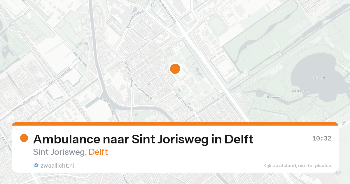 Ambulance naar Sint Jorisweg in Delft — 21 aug 2026