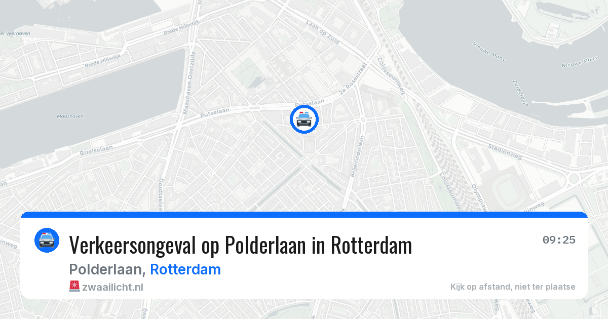 Verkeersongeval op Polderlaan in Rotterdam — 11 mei 2026