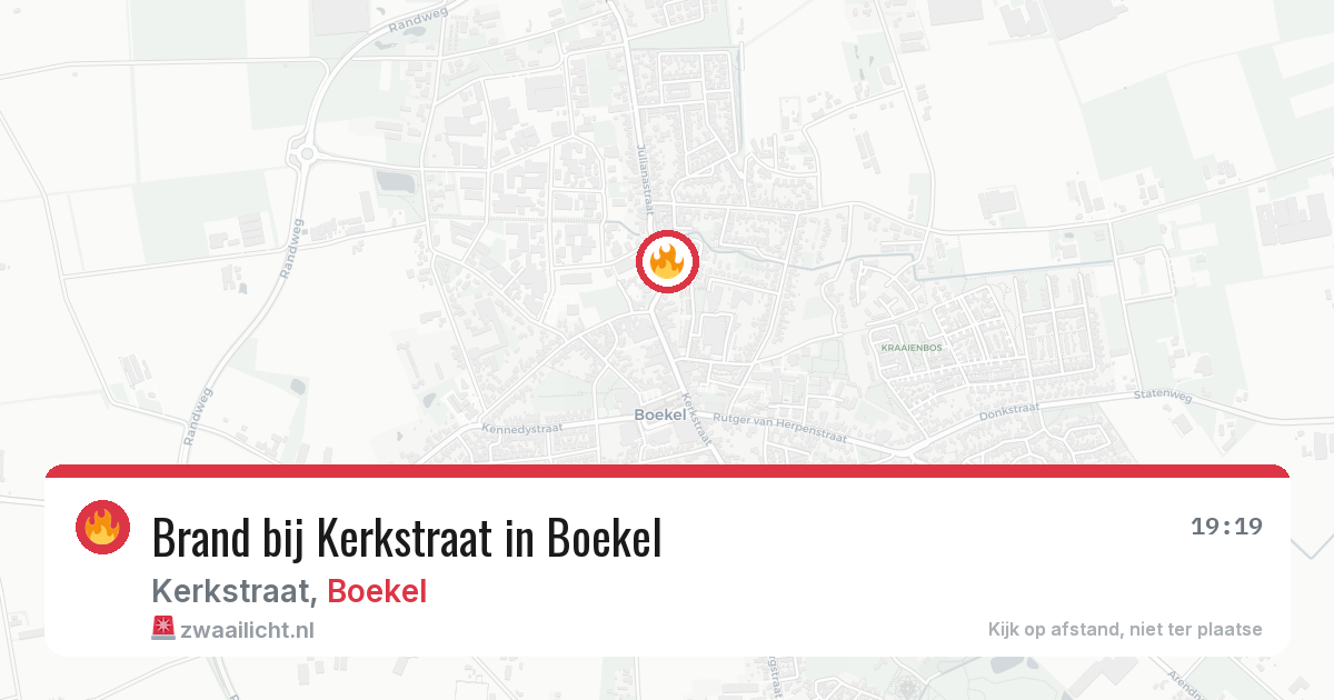 Brand bij Kerkstraat in Boekel — 28 jun 2026