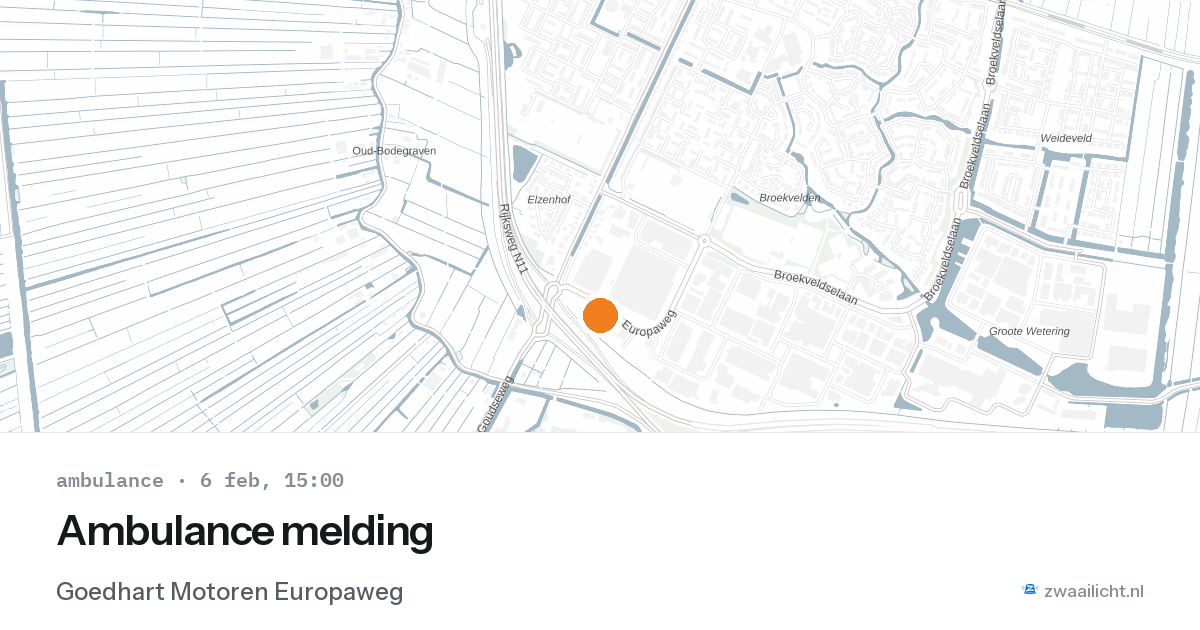 Ambulance melding — 6 feb 2026