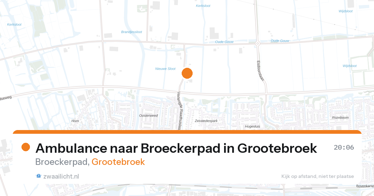 Ambulance naar Broeckerpad in Grootebroek — 25 aug 2026