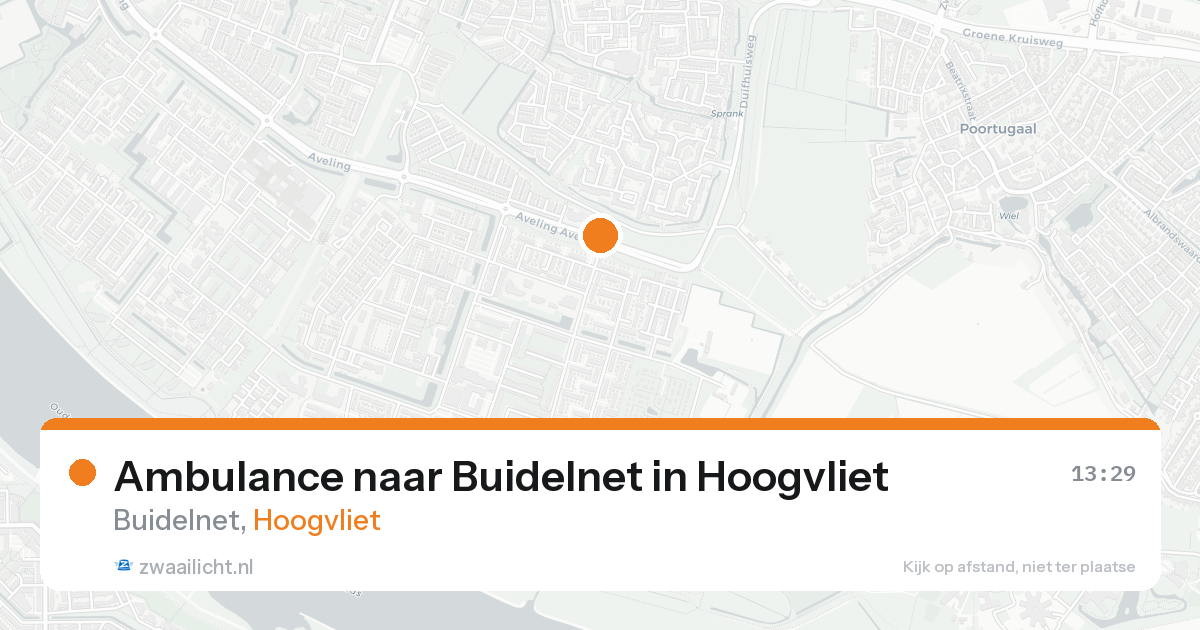 Ambulance naar Buidelnet in Hoogvliet — 18 aug 2026