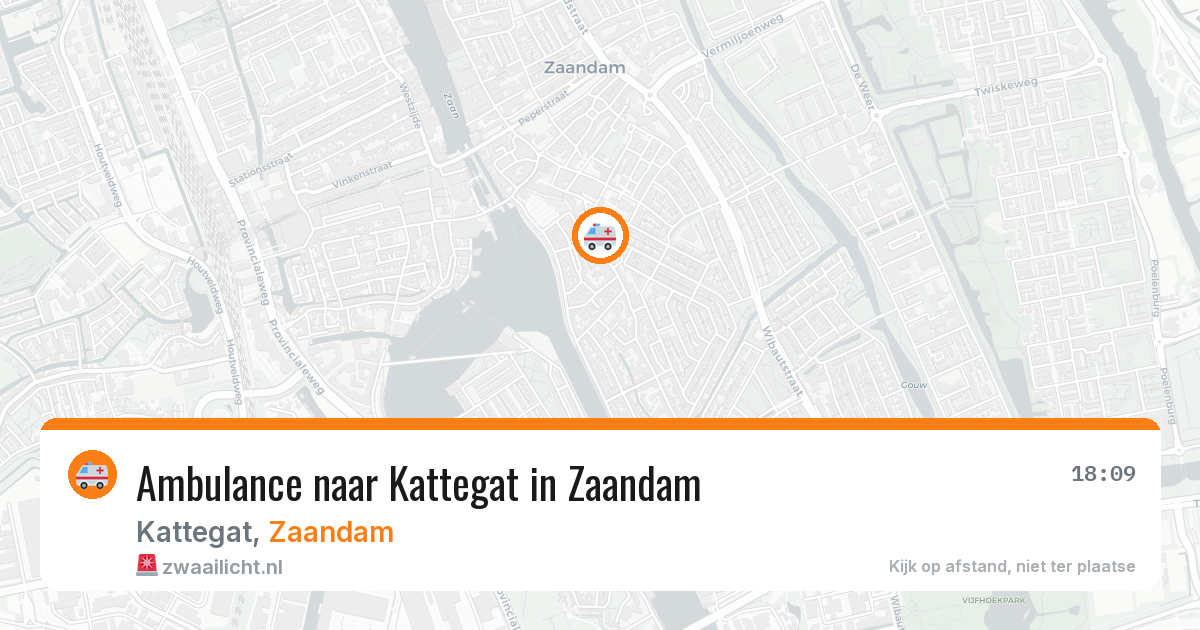 Ambulance naar Kattegat in Zaandam — 13 aug 2026