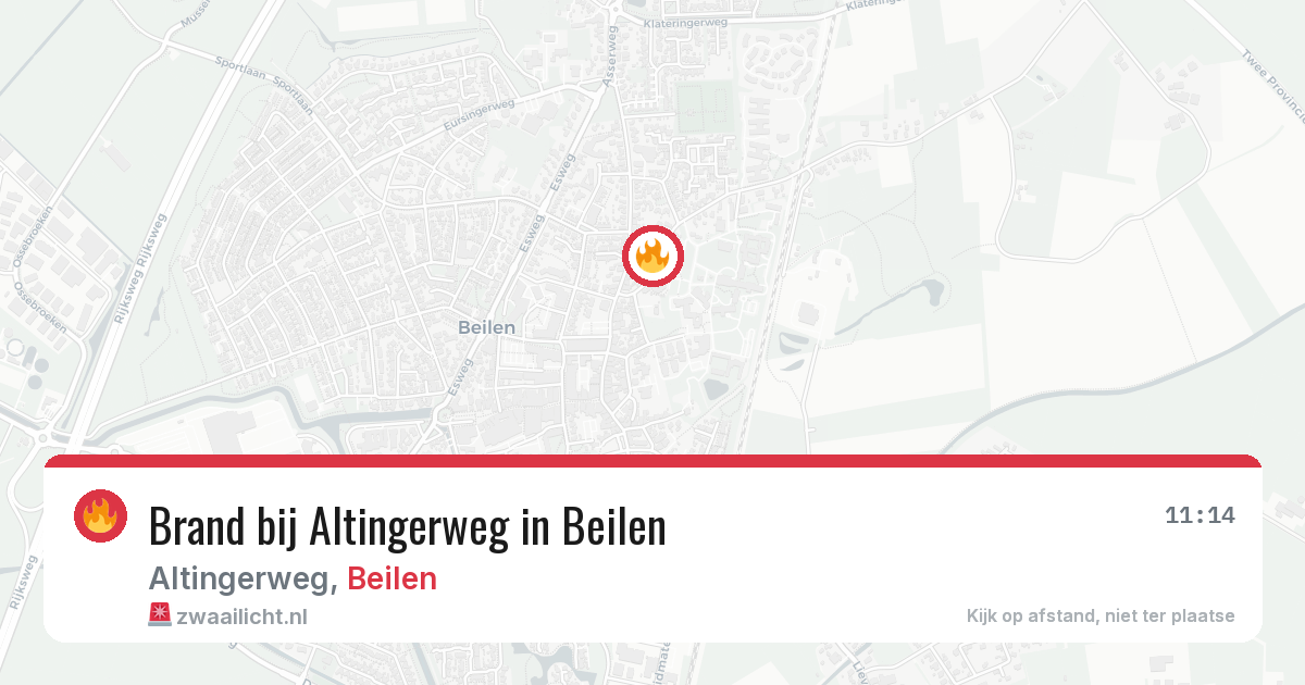 Brand bij Altingerweg in Beilen — 31 mrt 2026