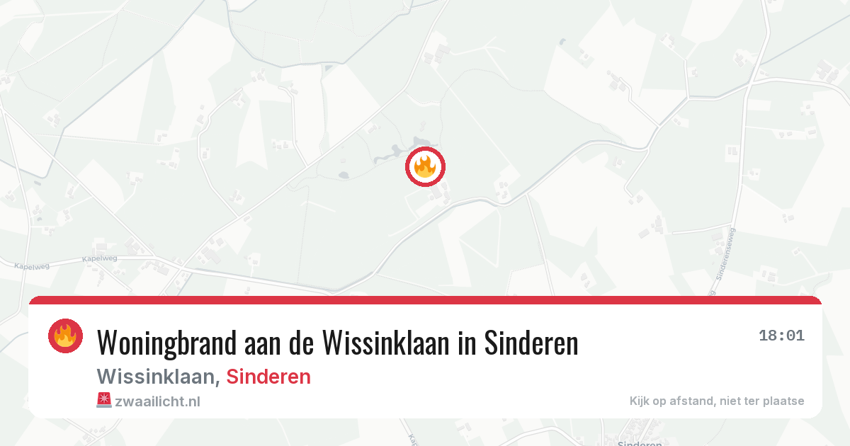 Woningbrand aan de Wissinklaan in Sinderen — 2 feb 2026