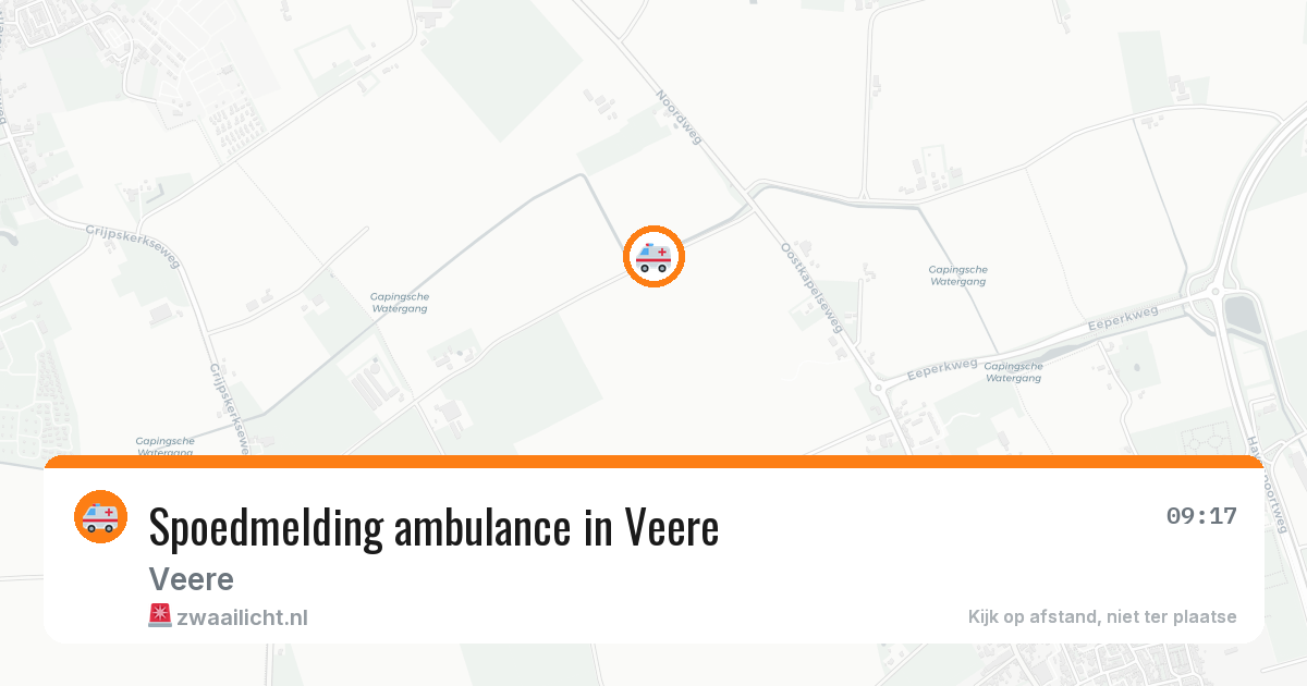 Spoedmelding ambulance in Veere — 18 mei 2026