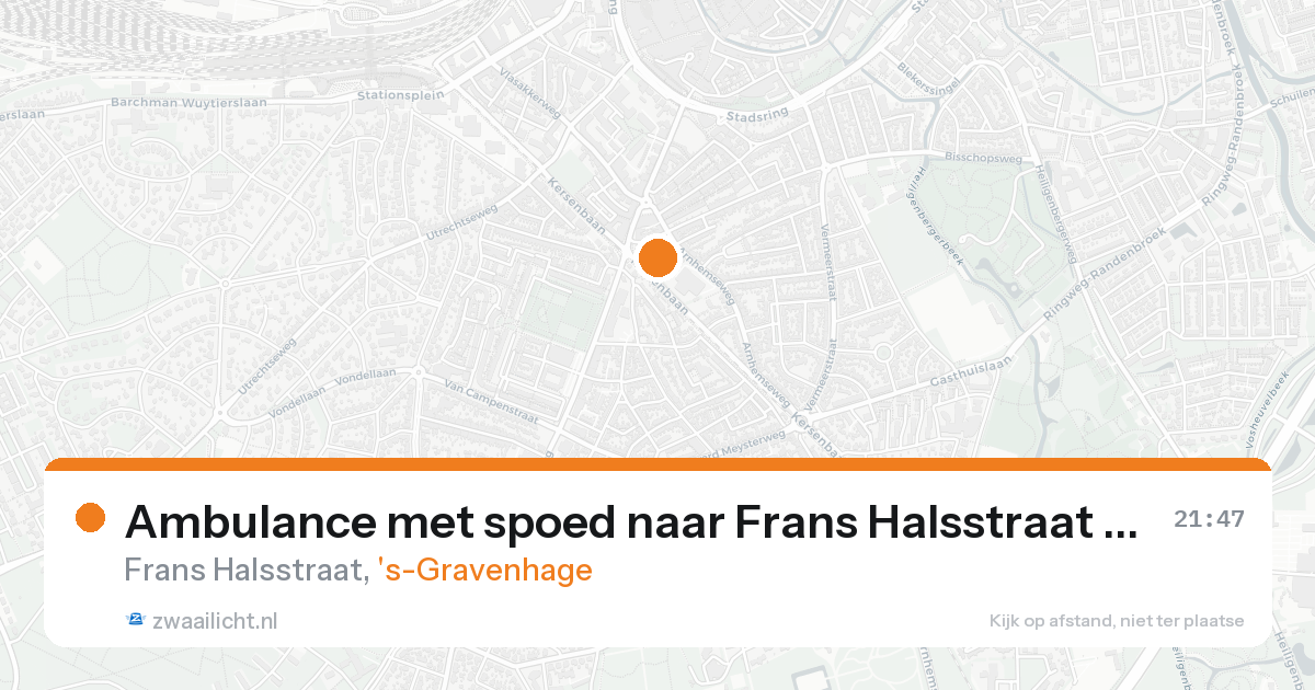 Ambulance met spoed naar Frans Halsstraat in 's-Gravenhage — 7 feb 2026