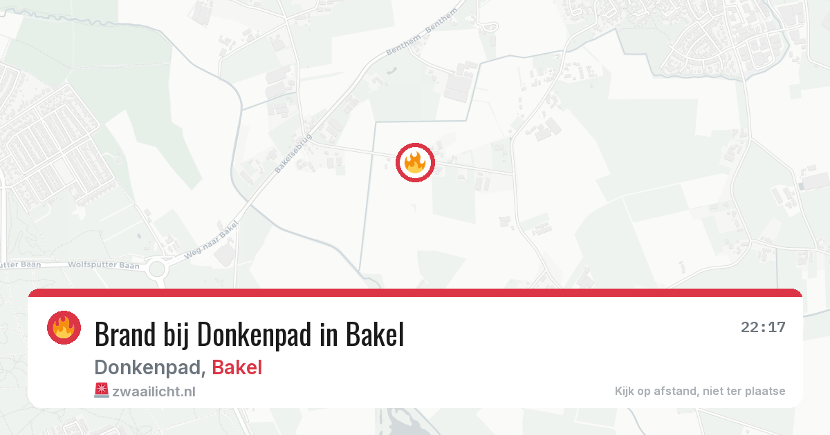 Brand bij Donkenpad in Bakel — 9 jul 2026
