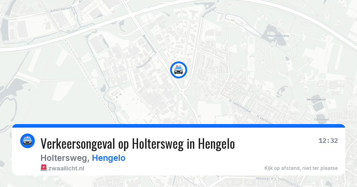 Verkeersongeval op Holtersweg in Hengelo — 30 apr 2026