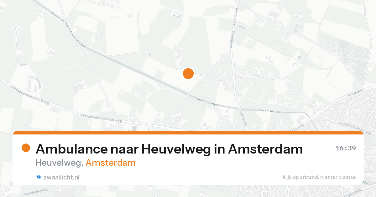 Ambulance naar Heuvelweg in Amsterdam — 23 aug 2026