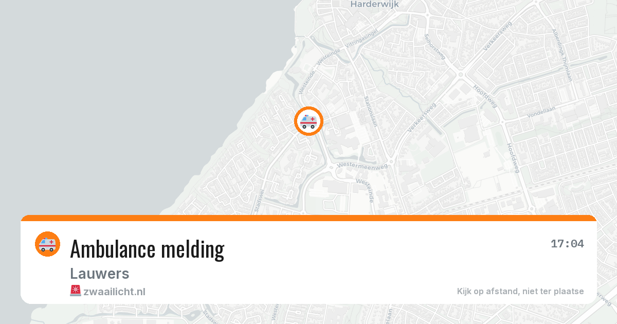 Ambulance melding — 22 apr 2026