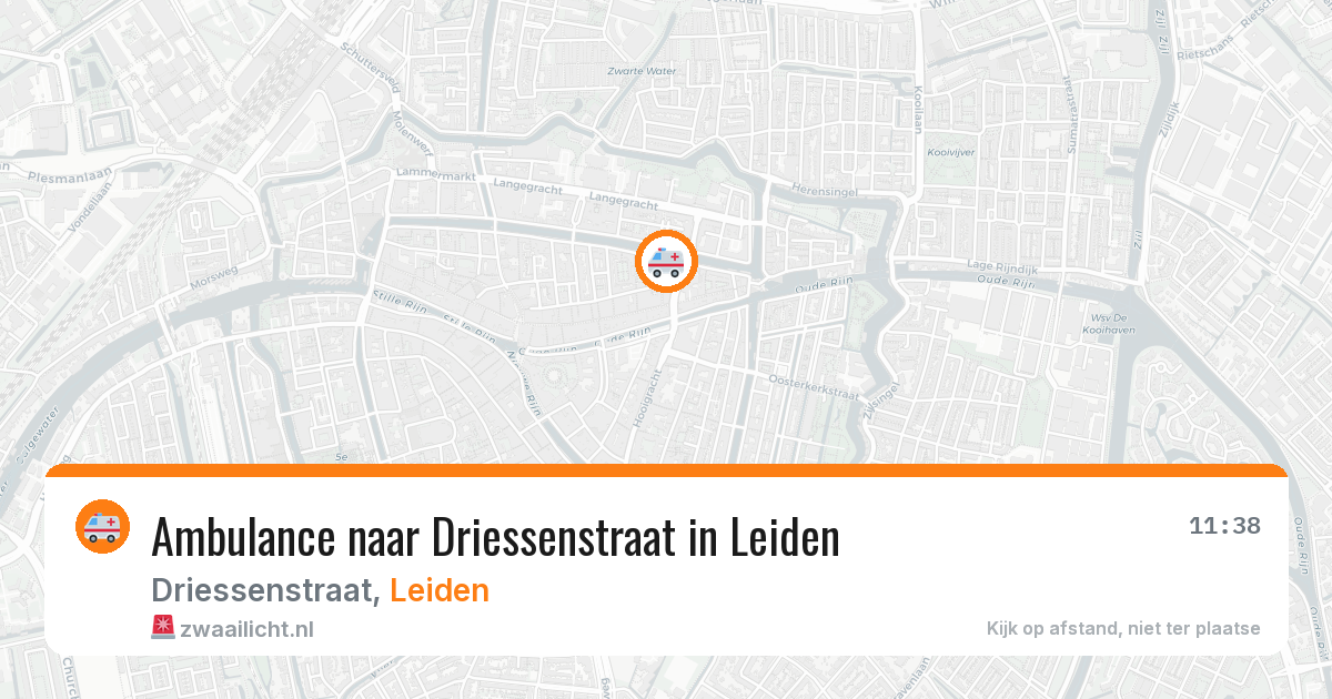 Ambulance naar Driessenstraat in Leiden — 4 aug 2026
