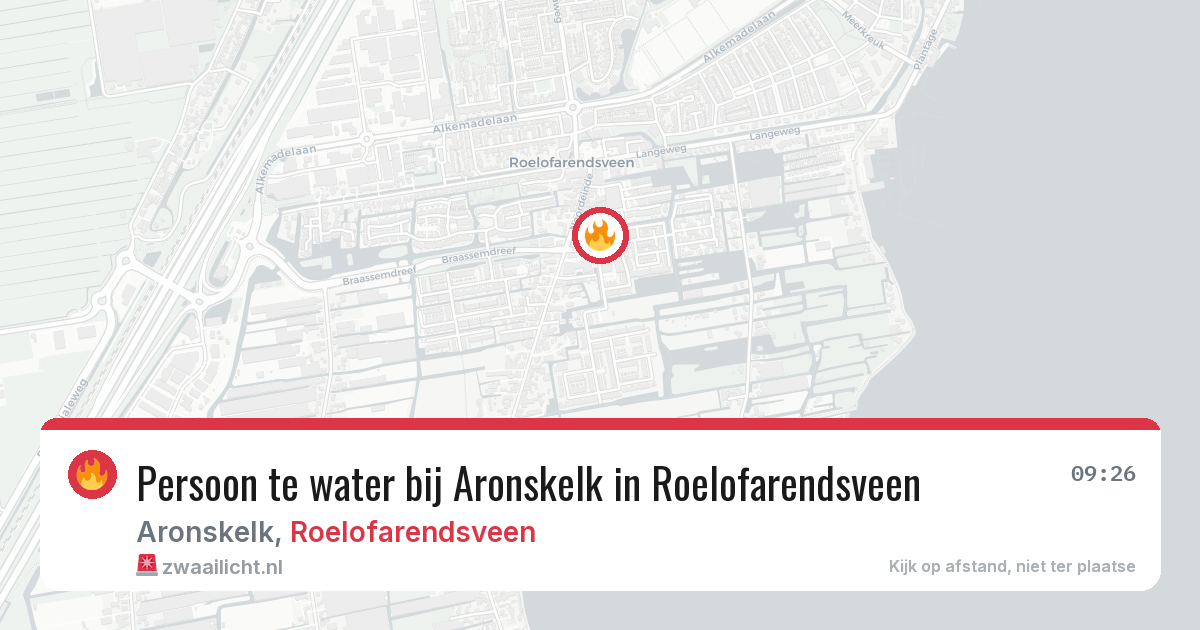 Persoon te water bij Aronskelk in Roelofarendsveen — 8 apr 2026